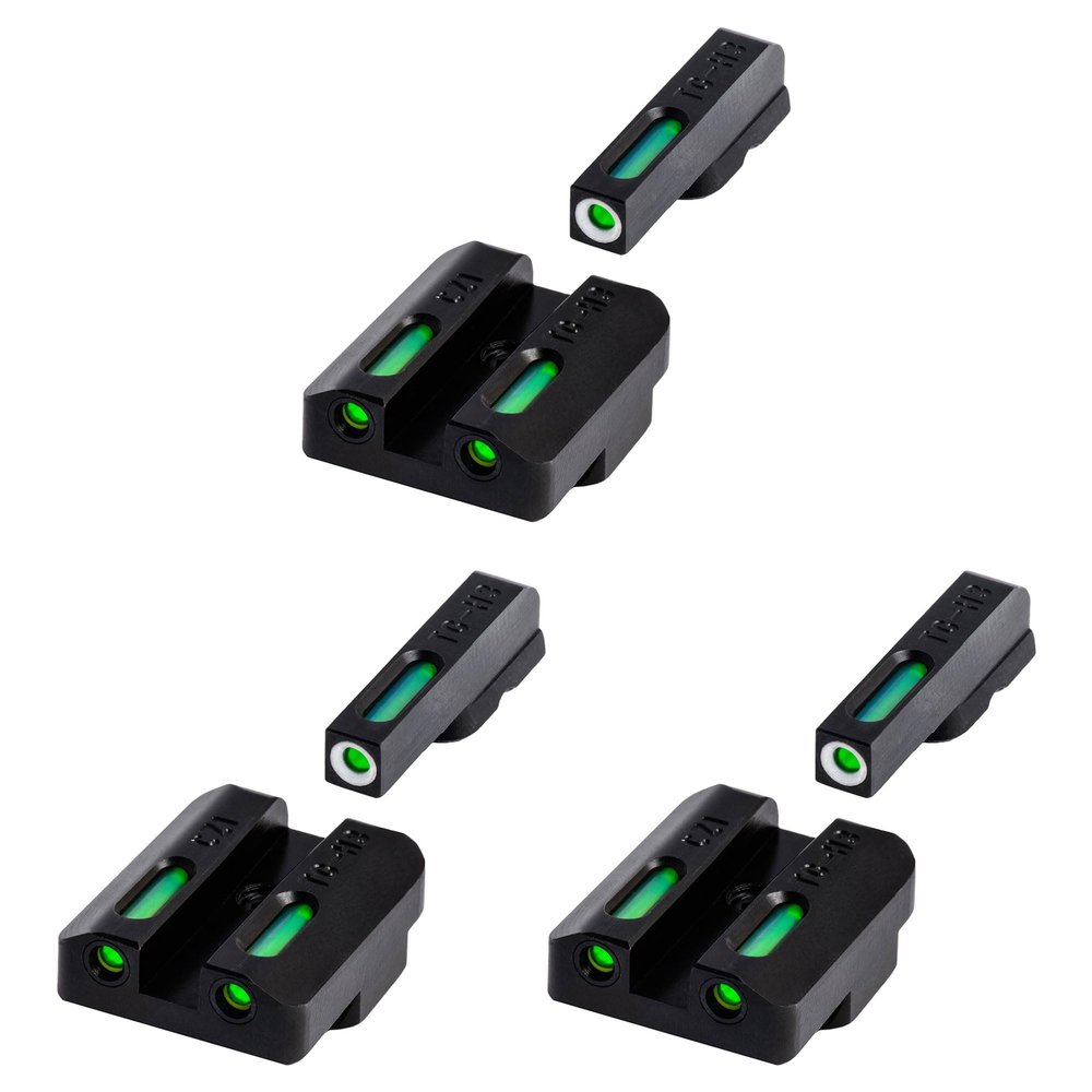 TruGlo TFK Fiber Optic and Tritium Handgun Pistol Laser Sight Accessories with Front Focus Lock, Fortress Finish Protection for CZ 75 (3 Pack)