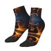 ZISHAK Electric Guitar Print Comfortable Straight Tube Socks,Ideal For Sports And Leisure Activities view 3