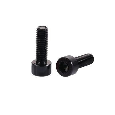 2 Pcs Black Bike Water Bottle Cage Bolts Hex Socket Tapping Screws for Cycling Bottle Holder Bracket Rack Accessories
