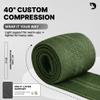 DMoose Fitness Elbow Wraps for Weightlifting (Pair) - 40'' Adjustable Elbow Strap for Gym Workout & Bench Press, Compression Elbow Wraps for Tendonitis & Joint Support, Elbow Sleeve (Military Green) view 4