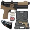 Wearable4U Hatsan Velox PCP Air Pistol .22 Cal Semi-Auto Pellet Gun, 620 FPS, 17Joules, 12 RDS, Red Dot Sight w/Pellets and Paper Targets Bundle (FDE, MPN: HGVLX22FDE) view 3