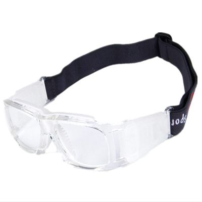 SUOGTS Sports Basketball Goggles, Anti-Fog Football Volleyball Hockey Rugby Safety Protective Eyewear Glasses for Adult Youth (Transparent White), Large