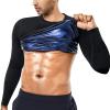 BODYSUNER Sauna Suit Shirt Waist Trainer For Men view 1