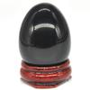 KatLin Beautiful Black Obsidian Egg Shape Stone Natural Crystal Mineral Home Decor view 1