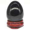 KatLin Beautiful Black Obsidian Egg Shape Stone Natural Crystal Mineral Home Decor view 3