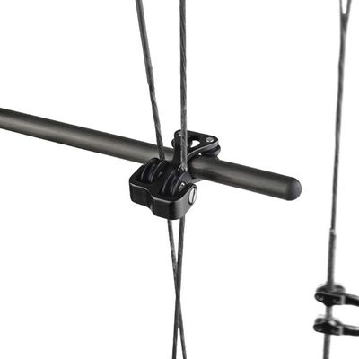 Akozon Archery Cable Slide - Premium Aluminum Alloy, Lightweight, LowFriction for Compound Bows (Black)