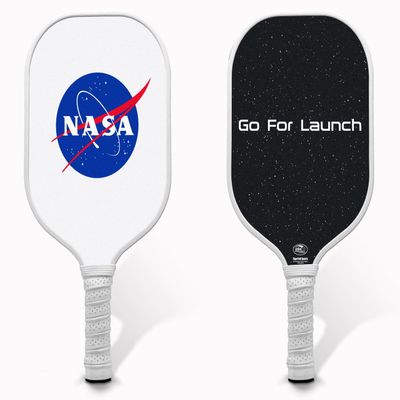 TigerTail Sports NASA Go for Launch Design Pickleball Paddle, USA Pickleball Approved, White Trim