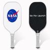 TigerTail Sports NASA Go for Launch Design Pickleball Paddle, USA Pickleball Approved, White Trim view 1