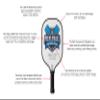 TigerTail Sports NASA Go for Launch Design Pickleball Paddle, USA Pickleball Approved, White Trim view 3