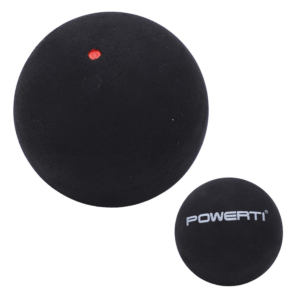 Akozon 37mm Single Dot Squash Balls - Rubber Racket Balls for Beginner Competition and Training (Single)