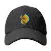 Golden Blue Fish Baseball Cap for Men Women Caps Corduroy Hat Trucker Hats view 4