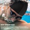 Kinwor Swim Cap for Men Women Adult, High Stretch Fabric Swim Cap, Swimming Caps Non-Waterproof Lake Blue view 3