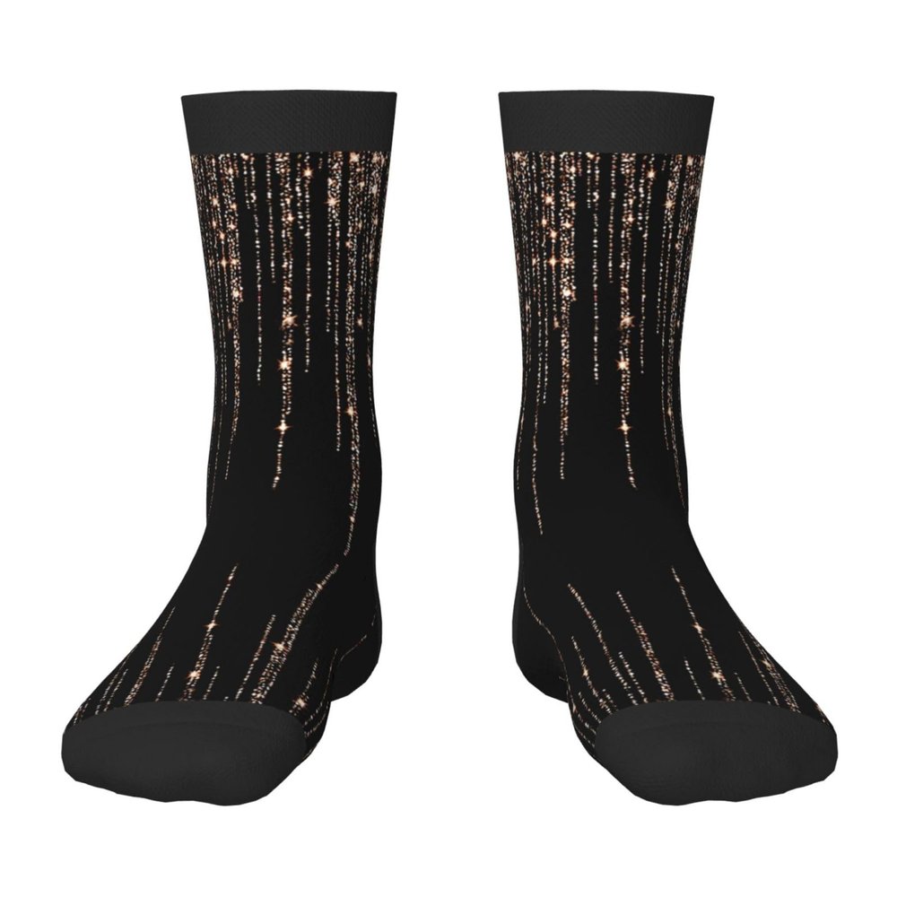 Xsovgoi Golden Flash Kids Socks 6-10 Years Old Lightweight Non-Slip Children Normal Dress Socks