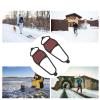 Coarse Sand Winter Ice Snow Shoes Traction Cleat Crampons, Anti Slip Rubber Shoe Covers for Boots, Casual Dress Shoes Helps Maintain Balance for Ice Fishing view 2