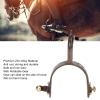 Estink 2 Piece Western Cowboy Horse Riding Spurs Low Carbon Steel Turnable Gear Bronze for Men view 2