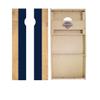 Skip's Garage Black and White Classic Stripes Cornhole Boards - WSOC Runway Series - Includes (2) Boards (Resin Bags) + (1) Carry Case, (2) Hole Lights & (2) Edge Lights view 1