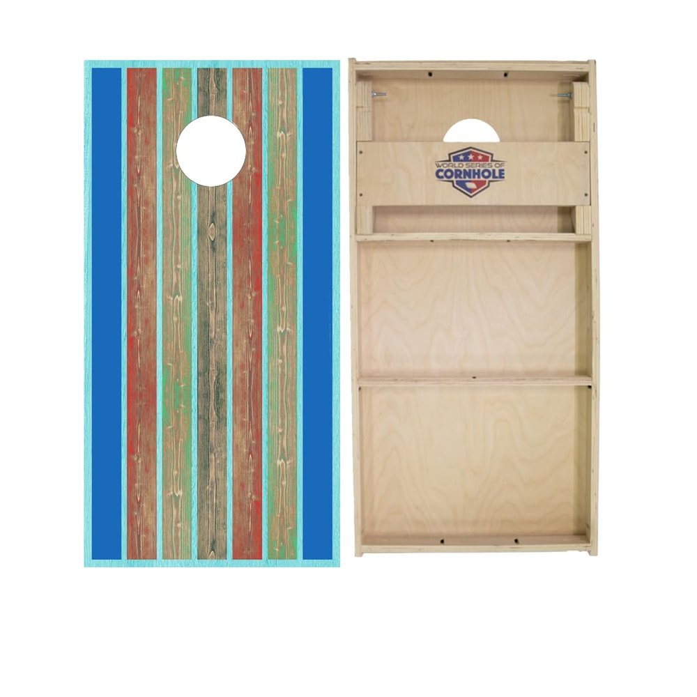 Skip's Garage Kai Surf Board Cornhole Boards - WSOC Runway Series - Includes (2) Boards (NO Bags) + NO Additional Accessories