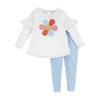 Mud Pie Children's Flower Tunic And Legging Set; 5T view 1