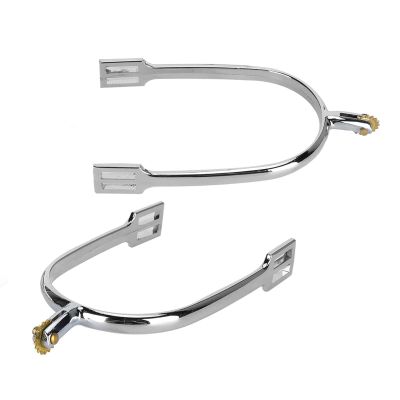 Akozon EnglishStyle Riding Horse Spurs with Rotatable Copper Rowel, Zinc Alloy Spurs for Cowboy Boots, Women's Fashion Equestrian Sport Accessory