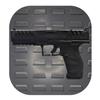 Hammy3DPrints Mount for Walther PDP 9mm - Secure It/Akro Mils | Pistol Holder Handgun Storage Rack (Facing Left, Standard Panel) view 1