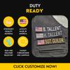Heat Fused Custom Name Tape Patches w/Flag Image - All 50 States + American Flags | Tactical ID Police Patch for Vest, Backpack, Duty Bag, K9 Dog Harness, Morale | Hook & Loop Patch (White) view 2