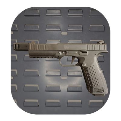 Hammy3DPrints Mount for Arsenal Strike One - Secure It/Akro Mils | Pistol Holder Handgun Storage Rack (Facing Left, Standard Panel)