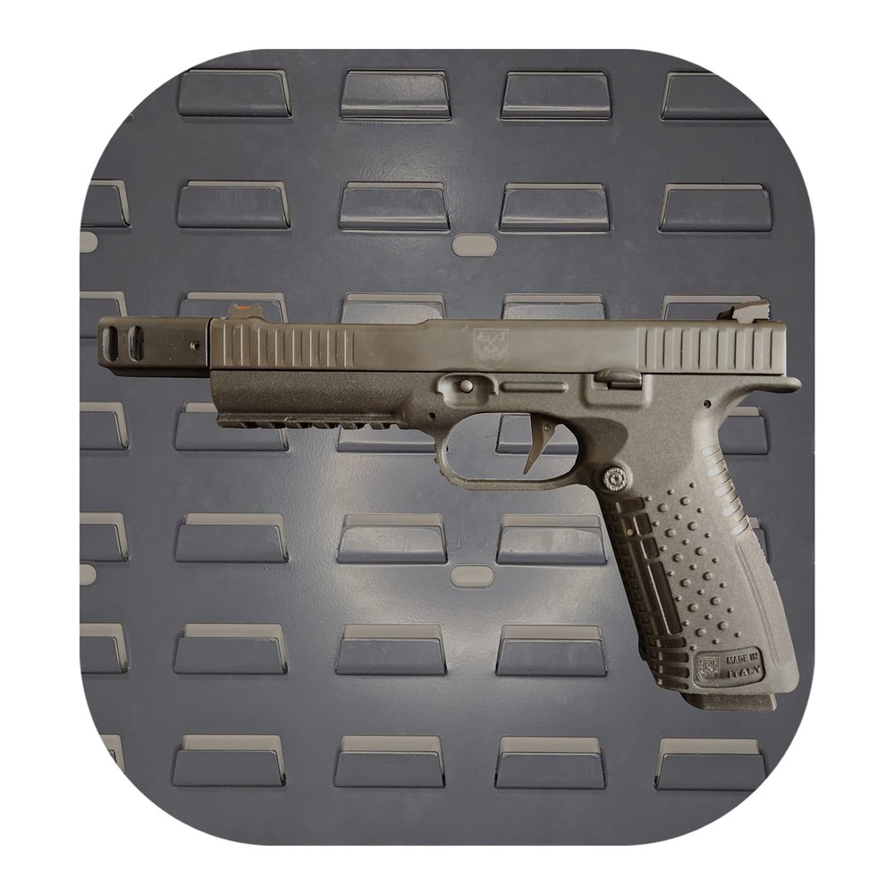 Hammy3DPrints Mount for Arsenal Strike One - Secure It/Akro Mils | Pistol Holder Handgun Storage Rack (Facing Left, Standard Panel)