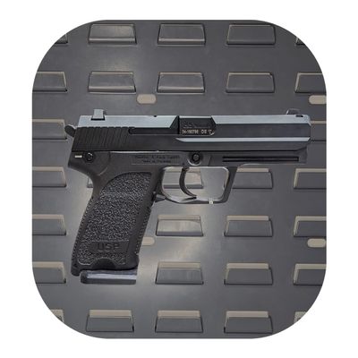 Hammy3DPrints Mount for HK USP 9mm - Secure It/Akro Mils | Pistol Holder Handgun Storage Rack (Facing Right, Standard Panel)