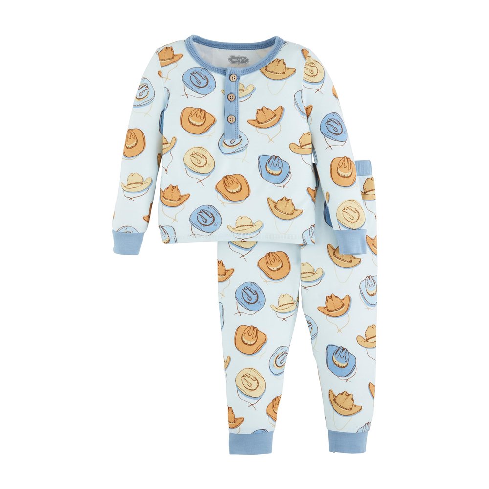 Mud Pie Children's Cowboy Toddler Pajama Set; 3T