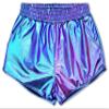 iscream Big Girls Shiny Metallic Sporty Short Collection - Iridescent Violet Large (14) view 1