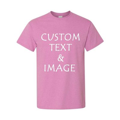 Personalized T-Shirt with Custom Images or Text, Various Sizes and Colors (US, Alpha, XX-Large, Regular, Regular, Heather Radiant)