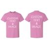 Personalized T-Shirt with Custom Images or Text, Various Sizes and Colors (US, Alpha, XX-Large, Regular, Regular, Heather Radiant) view 3