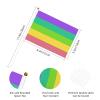 Joisbs Lesbian Rainbow Pride LGBTQ Vibrant Double-Sided Handheld Flags 5.5x8.3in: Celebrate Election Day with Style! Pack of 10 - Order Now! view 2