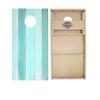 Skip's Garage Coastal Wood Plank Cornhole Boards - WSOC Runway Series - includes (2) Boards (Resin Bags) + NO Additional Accessories view 1