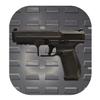 Hammy3DPrints Mount for Canik TP9 / METE/Rival - Secure It/Akro Mils | Pistol Holder Handgun Storage Rack (Facing Left, Standard Panel) view 1