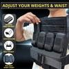 40 lb Weighted Vest - Adjustable Weighted Vest 40 lbs with iron weights. Tone fitness 40 pound weighted vest for men, for women 40lb. For walking, running, rucking. Strength Training Exercise - Workout vest view 2