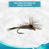 Feeder Creek Flies for Fly Fishing Parachute Adams Dry Flies | Trout Flies | Fly Fishing Assortment | 12pc Fly Fishing Flies (Size 18), Varies, Grey view 2