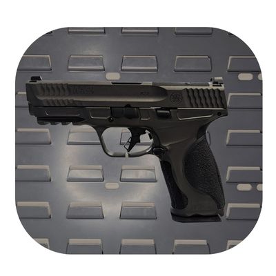 Hammy3DPrints Mount for S&W M&P 9mm - Secure It/Akro Mils | Pistol Holder Handgun Storage Rack (Facing Left, Standard Panel)