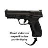 Hammy3DPrints Mount for S&W M&P 9mm - Secure It/Akro Mils | Pistol Holder Handgun Storage Rack (Facing Left, Standard Panel) view 2