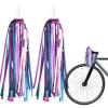 Blue Purple Patriotic Bike Streamers Veterans Day Bike Handlebar Tassels Memorial Day Decorations Bicycle Handlebar Streamer Colorful Bike Handle Ribbon Tassels for Bicycle Ornaments view 1