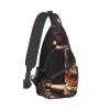VTCTOASY Sling Bag for Women Men Crossbody Bag Small Sling Backpack Whisky and Cigar Chest Bag Hiking Daypack view 1