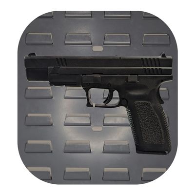 Hammy3DPrints Mount for Springfield XD/XDM/Elite 45 - Secure It/Akro Mils | Pistol Holder Handgun Storage Rack (Facing Right, Plastic Panel)