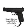 Hammy3DPrints Mount for Springfield XD/XDM/Elite 45 - Secure It/Akro Mils | Pistol Holder Handgun Storage Rack (Facing Right, Plastic Panel) view 2