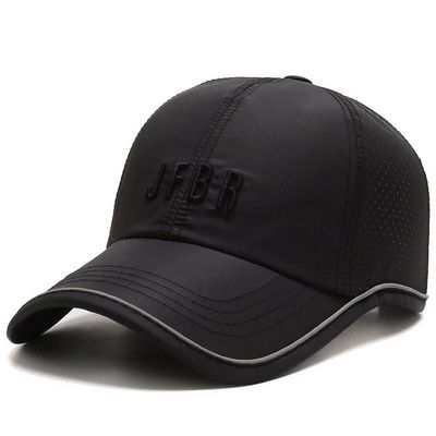 ZIIVIEVS Hat Men's Summer Outdoor Baseball Hat Sunscreen Quick Drying Hat Sports Hat Women's Summer Breathable Hat (Color : Black, Size : One Size)