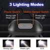 HILIYOT Headlamp, USB-C Rechargeable,90-Degree Adjustable,Flashlight with Motion Sensor,Waterproof Lightweight 42g,Bright Headlamps for Running,Camping,Running view 3