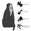 VTCTOASY Sling Bag for Women Men Crossbody Bag Small Sling Backpack Fun cat Astronaut Chest Bag Hiking Daypack view 4