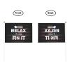 Joisbs Relax I Can Fix It Vibrant Double-Sided Handheld Flags 5.5x8.3in: Celebrate Election Day with Style! Pack of 10 - Order Now! view 3