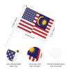 Joisbs America Maldives Friendship Flag Vibrant Double-Sided Handheld Flags 5.5x8.3in: Celebrate Election Day with Style! Pack of 10 - Order Now! view 2