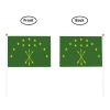 Joisbs Circassian Flag Vibrant Double-Sided Handheld Flags 5.5x8.3in: Celebrate Election Day with Style! Pack of 10 - Order Now! view 3