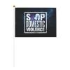 Joisbs Domestic Violence Awareness Vibrant Double-Sided Handheld Flags 5.5x8.3in: Celebrate Election Day with Style! Pack of 10 - Order Now! view 1